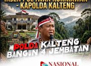 KAPOLDA KALTENG, Bangun 4 Jembatan Merah Putih, Akses Warga