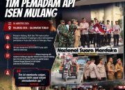 CATATAN HUMAS POLDA KALTENG :SEMANGAT MEMBARA, TIM PEMADAM API ISEN MULANG