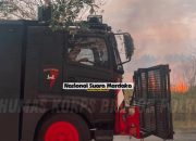 Brimob Polda Maluku Fast Respon Sigap Hadapi Karhutla, Api Dijinakkan di Tengah Ancaman Kemarau Ekstrem