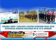 Lapor Pak Kapolri : Personel Kompi 1 Batalyon C Pelopor Satbrimob Polda Jatim Dikerahkan Amankan Muktamar NU ke-35 di Jombang