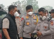 Polda Kalteng Gunakan X-Fire Aslog Mabes Polri untuk Padamkan Bara Karhutla di Lahan Gambut