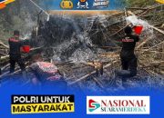 Lapor Pak Kapolri : Gerak Cepat Brimob Papua Barat dan Tim Gabungan Cegah Karhutla Meluas di Teluk Wondama