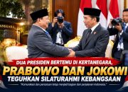 Dua Presiden Bertemu di Kertanegara, Prabowo dan Jokowi Teguhkan Silaturami kebangsaan
