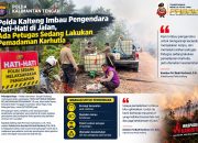 Polda Kalteng Imbau Pengendara Hati-Hati di Jalan, Ada Petugas Sedang Lakukan Pemadaman Karhutla