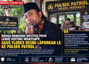 Diduga Menghina Institusi Polri Lewat Histori WhatsApp, Agus Flores Resmi Laporkan LS ke Polsek Patrol