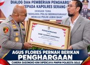 Agus Flores Ungkap Pernah Berikan Penghargaan kepada Candra Sasongko, Kini Dipercaya Pimpin Polresta Solo