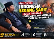 Agus Flores Indonesia Sedang Sakit, Hutan Terbakar, Pemulihannya Bisa Memakan Waktu Satu Generasi
