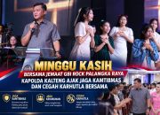 Minggu Kasih Bersama Jemaat GBI Rock Palangka Raya, Kapolda Kalteng Ajak Jaga Kamtibmas dan Cegah Karhutla Bersama