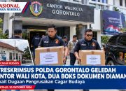 Ditreskrimsus Polda Gorontalo Geledah Kantor Wali Kota, Dua Boks Dokumen Diamankan Terkait Dugaan Pengrusakan Cagar Budaya