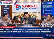 Agus Flores Lakukan Pengecekan Bidpropam Polda Jabar, Pengawasan Internal dan Pelayanan Pengaduan Masyarakat