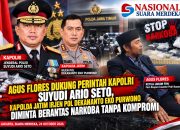Agus Flores Dukung Perintah Kapolri Suyudi Ario Seto, Kapolda Jatim Irjen Pol Dekananto Eko Purwono Diminta Berantas Narkoba Tanpa Kompromi