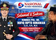 AGUS FLORES UCAPKAN SELAMAT DAN SUKSES KEPADA KOM​​BES POL. DR. ROFIQ RIPTO HIMAWAN SEBAGAI DIRRESKRIMSUS POLDA JAWA TIMUR