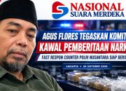 AGUS FLORES TEGASKAN KOMITMEN KAWAL PEMBERITAAN NARKOBA, FAST RESPON COUNTER POLRI NUSANTARA SIAP BERSINERGI DENGAN INSAN PERS DAN POLISI