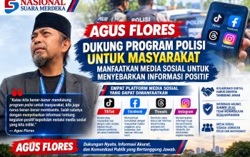 AGUS FLORES DUKUNG PROGRAM POLISI UNTUK MASYARAKAT, MANFAATKAN MEDIA SOSIAL UNTUK MENYEBARKAN INFORMASI POSITIF